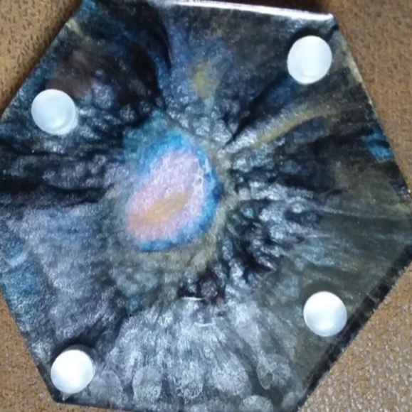 Set of handcrafted coaters - Picture 3 of 4